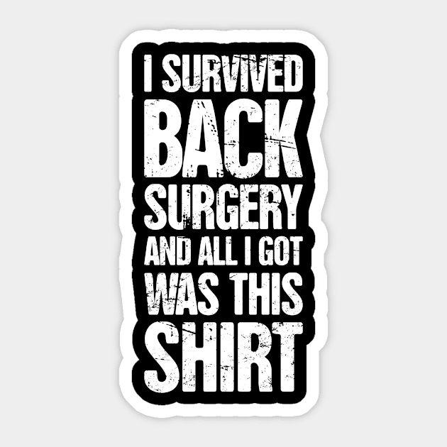 Spinal Fusion - Spine Back Surgery Get Well Gift Sticker by Wizardmode